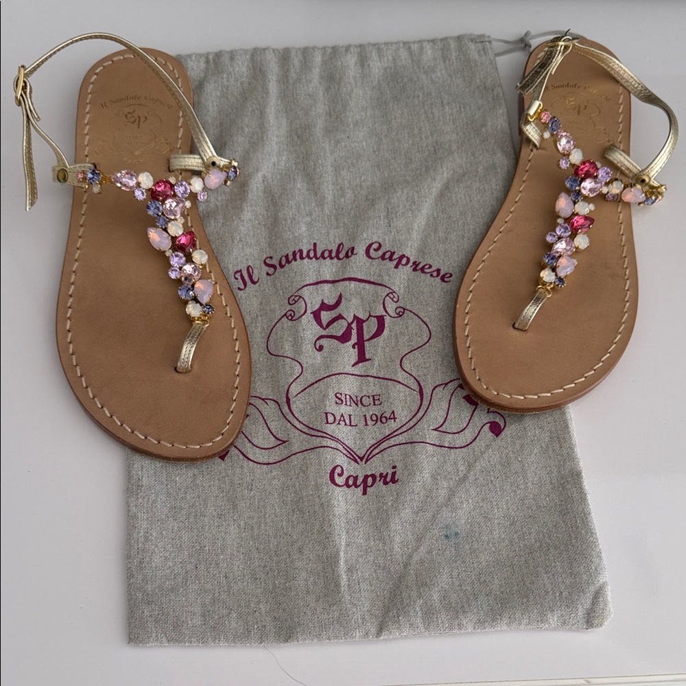 IL Sandalo Caprese Jewled Sandals